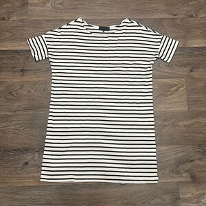 HATCH Striped Short Sleeve Dress One Size